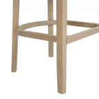 Christopher Knight Home Marie Tabourets de bar contemporains en bois d'hévéa rembourrés avec dossier incurvé en rotin (Lot de 2)