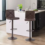 BestMassage Tabouret de bar moderne Pivotant Lot de 2 Tabourets de comptoir réglables en hauteur