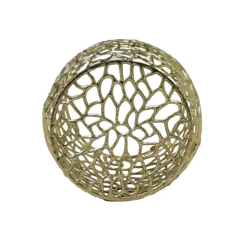 Christopher Knight Home Theresa Table d'appoint en aluminium en forme de tambour, style moderne