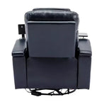 Fauteuil inclinable pivotant 270° avec lumières LED, plateau rotatif 360° et port USB - Fauteuil électrique de cinéma maison pour salon