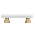 Banc de salle à manger multifonctionnel moderne Christopher Knight Home Hermose 64 en tissu bouclé