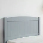 Cadre de lit simple en bois massif Karl Home Gris