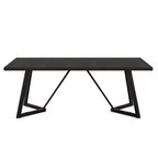 Lantine 70.87-Inch Large Dining Table for 4-6, Modern Rectangular Dining Room Table with Metal Frame
