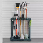 Organisateur d'outils de jardinage VEVOR, 10 emplacements, support de rangement vertical pour outils de jardin pour garage, peut contenir des outils à long manche/râteau/balai/pelle