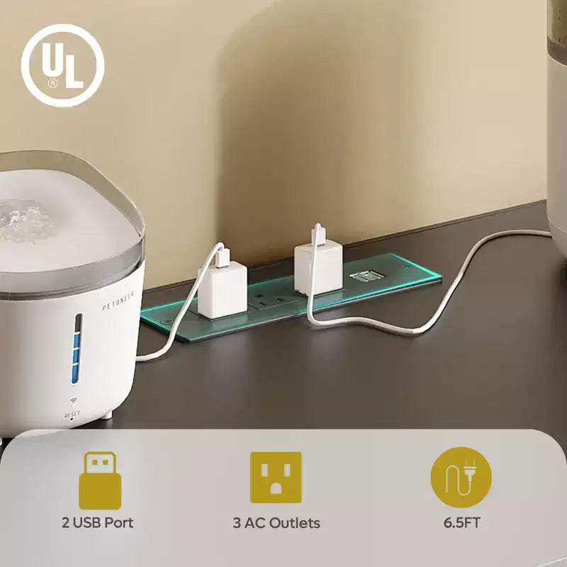 Bestier – Meuble Cache-Litière pour Chat avec Station de Recharge, Tapis de Litière et Toilettes pour Chat