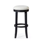 Tabouret de bar de cuisine Maven Lane Eva avec revêtement en tissu 31 po