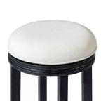 Tabouret de bar de cuisine Maven Lane Eva avec revêtement en tissu 31 po