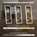 Miroir de salle de bain LED haut 71x26 pouces, miroir mural anti-buée avec haut-parleur Bluetooth, blanc