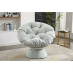 Fauteuils d'appoint Okak pour chambre à coucher, fauteuil pivotant à 360°, fauteuil d'appoint moderne surdimensionné pour salon