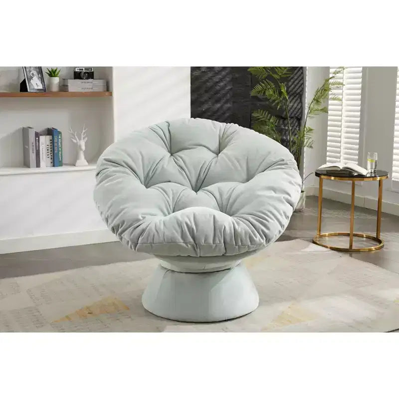 Fauteuils d'appoint Okak pour chambre à coucher, fauteuil pivotant à 360°, fauteuil d'appoint moderne surdimensionné pour salon
