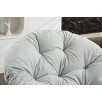 Fauteuils d'appoint Okak pour chambre à coucher, fauteuil pivotant à 360°, fauteuil d'appoint moderne surdimensionné pour salon