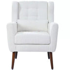 Chaises d'appoint Okak pour chambre à coucher, chaise d'appoint moderne du milieu du siècle, chaises en tissu peluche confortables, fauteuils de lecture, fauteuil de salon