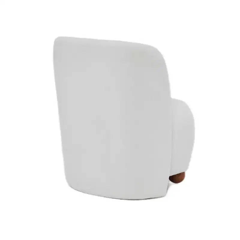 Chaises d'appoint Okak pour chambre à coucher, chaises d'appoint modernes à dossier bas, chaises de salon rembourrées sans accoudoirs, pieds ronds en bois de pin