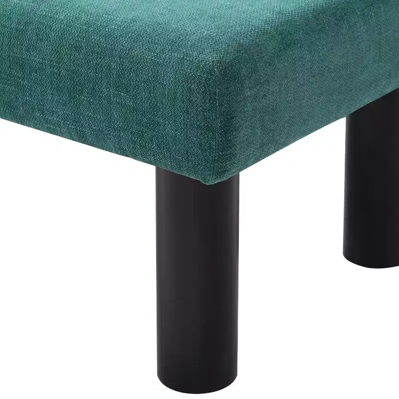 Banc de salle à manger contemporain Christopher Knight Home en bois d'hévéa rembourré avec dossier