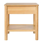 Table d'appoint rectangulaire Christopher Knight Home Orvian en bois d'hévéa avec tiroir