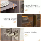 AMERLIFE Buffet de cuisine, meuble d'appoint bicolore