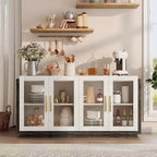 AMERLIFE Buffet de cuisine, meuble d'appoint bicolore