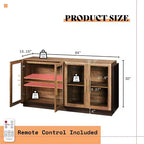 AMERLIFE Buffet de cuisine, meuble d'appoint bicolore
