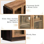 AMERLIFE Buffet de cuisine, meuble d'appoint bicolore