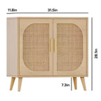 Bahut de rangement, meuble de salle de bain accent, avec deux portes et 4 compartiments de rangement