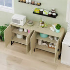 Buffet 4 portes sculpté, Buffet de rangement avec espace de rangement, Meuble de bar à café moderne avec étagère réglable pour salon, salle à manger, cuisine