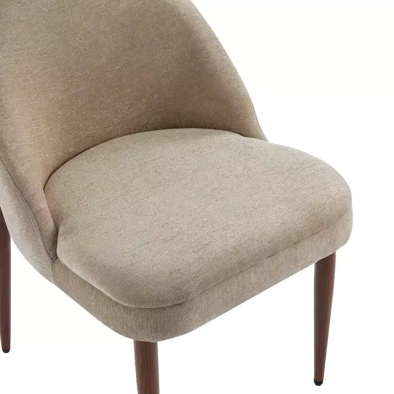 Chaises de salle à manger en fer et chenille moderne Carew Christopher Knight Home (Lot de 2)