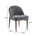 Chaises de salle à manger en fer et chenille moderne Carew Christopher Knight Home (Lot de 2)