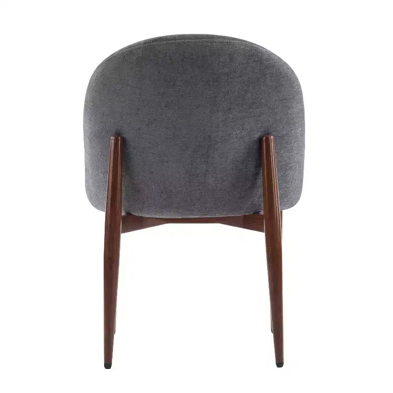 Chaises de salle à manger en fer et chenille moderne Carew Christopher Knight Home (Lot de 2)