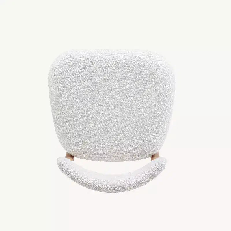 Lot de 2 tabourets de bar sans accoudoirs Boucle, avec pieds en métal imitation bois pour cuisine, salon, restaurant, café - Morden Fort