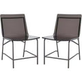 Bryant Acrylic Dining Chair (Set of 2) - SFV2566 - Smoke Grey/Gunmetal - Safavieh Couture