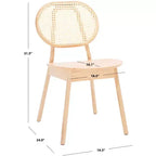 Chaise de salle à manger Kristianna en rotin (Lot de 2) - SFV4127 - Naturel - Safavieh Couture