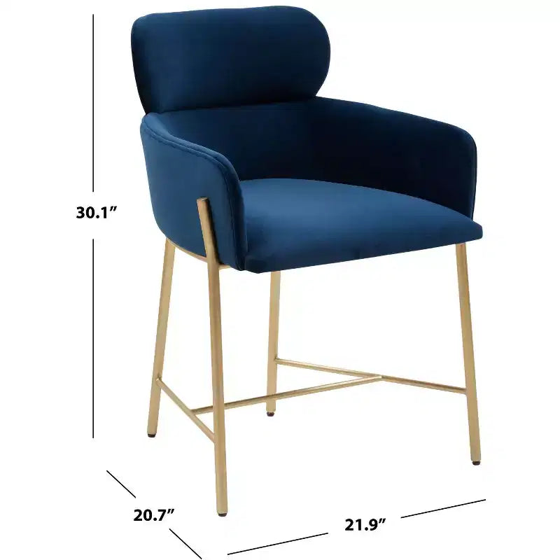 Chaise de salle à manger en velours Charlize - SFV4757 - Safavieh Couture