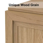 Armoire d'appoint en bois 72x31x16 de couleur naturelle, meuble de rangement avec étagères réglables pour cuisine, chambre à coucher, entrée, salon, salle à manger