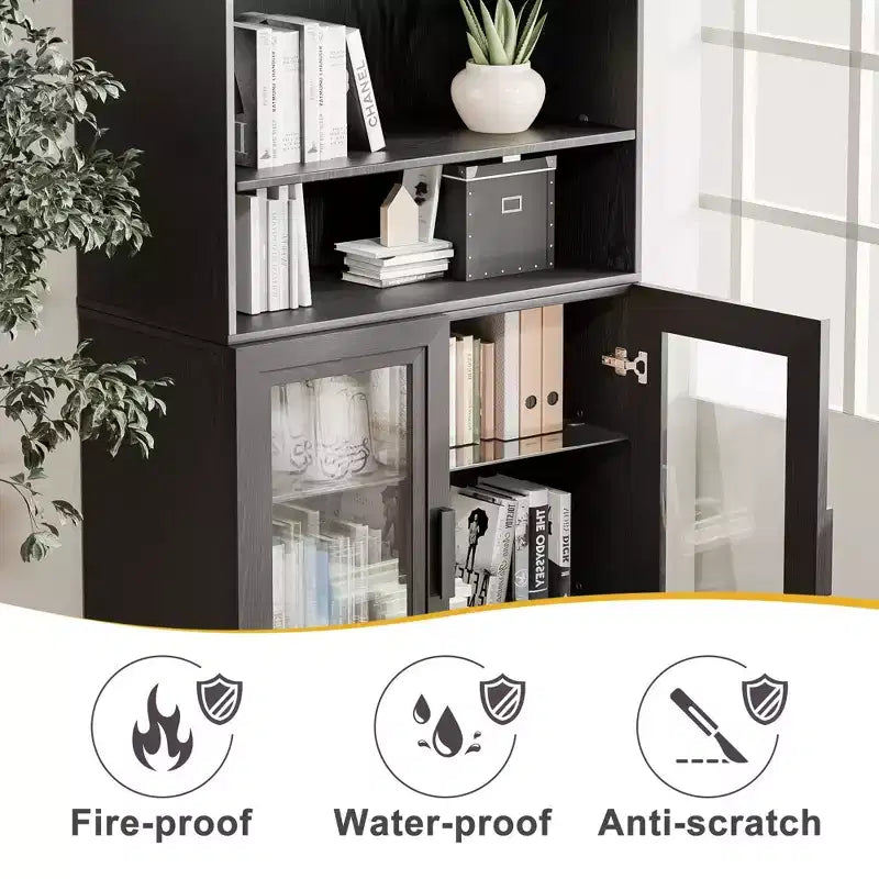 Buffet d'appoint en bois 36*31*16, meuble de rangement avec étagères réglables pour cuisine, chambre, salon, salle à manger