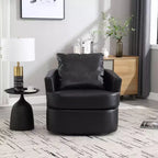 Fauteuil pivotant à 360 degrés Okak Modern Cushion pour chambre à coucher, fauteuil d'appoint confortable pour salon, appartement