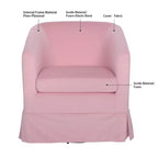 Fauteuil pivotant moderne Okak, 69,5 cm de large, fauteuil rembourré pour salon, chambre à coucher