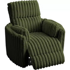 Fauteuil inclinable électrique de crèche AMERLIFE, planeur à bascule pivotant électrique avec USB et Type-C, fauteuil avec 2 oreillers, canapé inclinable pour la maison