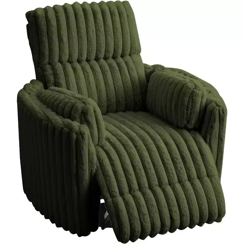 Fauteuil inclinable électrique de crèche AMERLIFE, planeur à bascule pivotant électrique avec USB et Type-C, fauteuil avec 2 oreillers, canapé inclinable pour la maison