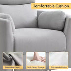 Fauteuil inclinable électrique de crèche AMERLIFE, planeur à bascule pivotant électrique avec USB et Type-C, fauteuil avec 2 oreillers, canapé inclinable pour la maison
