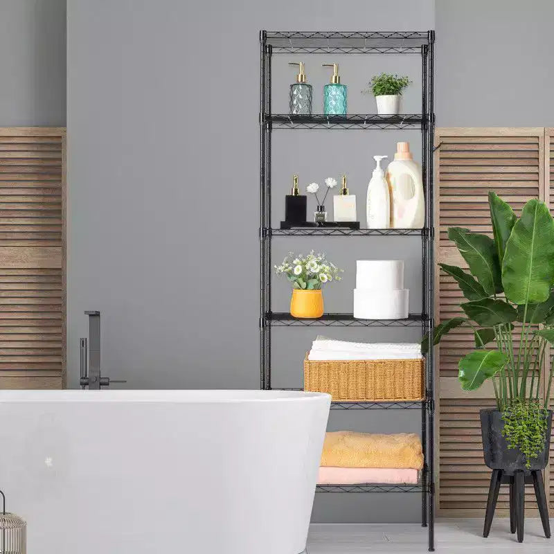 Étagère Karl Home 21.25 po l. en acier à hauteur réglable