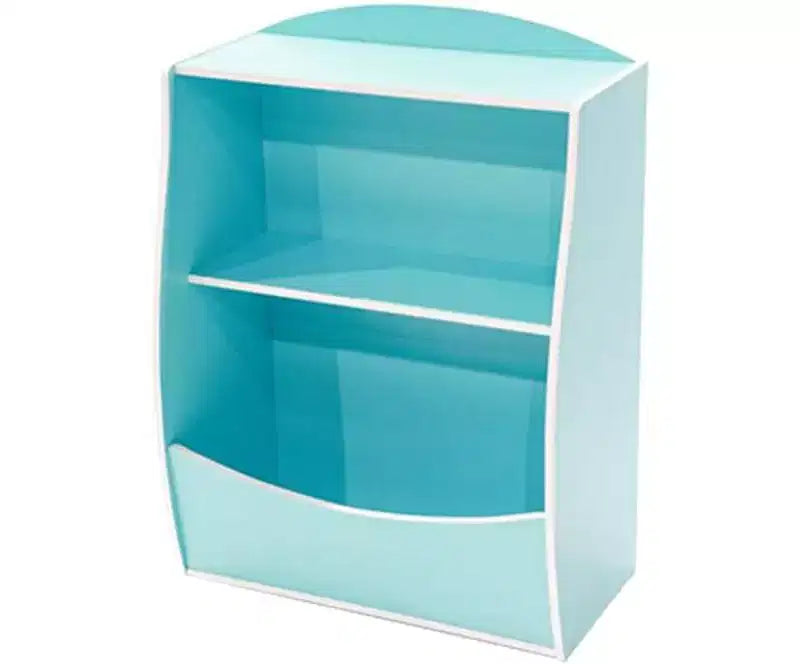 Étagère à livres et à jouets pour enfants Garvee, étagère de rangement en bois à 2 niveaux avec dispositif anti-basculement, bibliothèque à hauteur parfaite