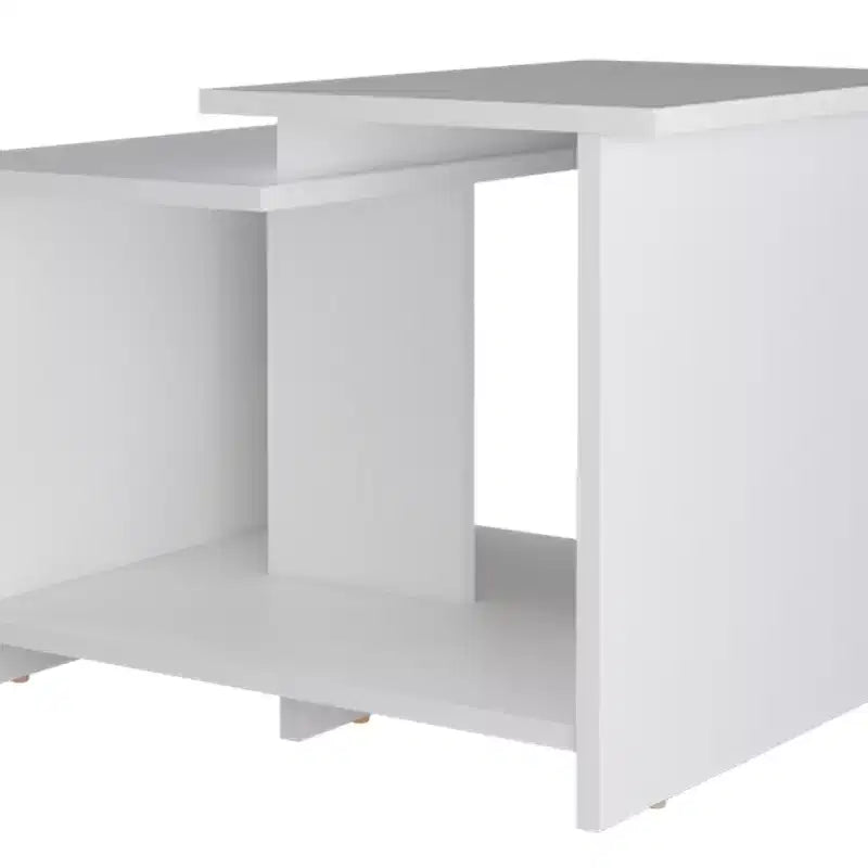 Table basse rectangulaire moderne Okak 16.6 H avec étagère inférieure ouverte pour rangement de bureau à domicile pour salon/bureau, gain de place