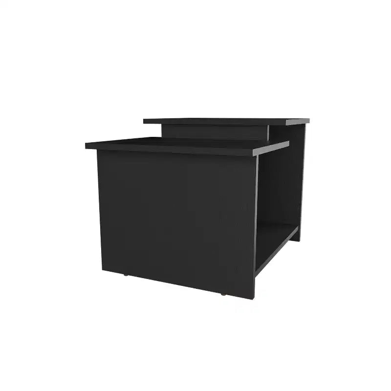 Table basse rectangulaire moderne Okak 16.6 H avec étagère inférieure ouverte pour rangement de bureau à domicile pour salon/bureau, gain de place