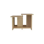 Table basse rectangulaire moderne Okak 16.6 H avec étagère inférieure ouverte pour rangement de bureau à domicile pour salon/bureau, gain de place