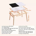 Table sensorielle VEVOR pour tout-petits, table d'activités pour enfants avec 3 bacs de rangement pliables et porte-rouleau de papier, table de jeu de sable et d'eau intérieure/extérieure