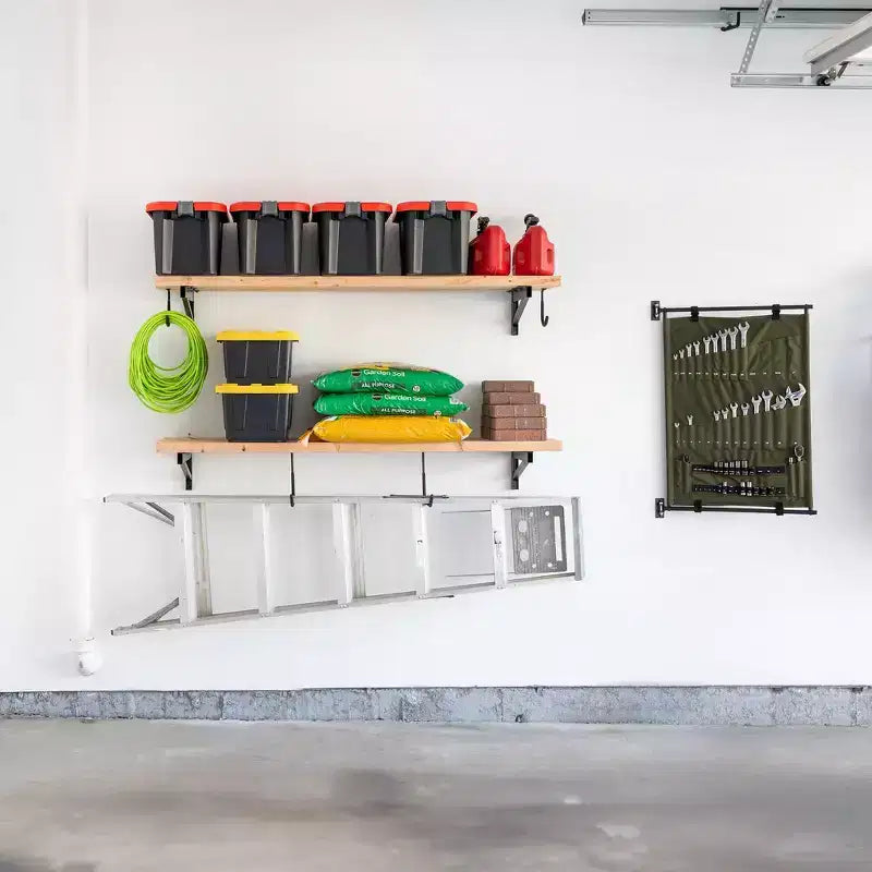 Étagères murales de garage robustes StoreYourBoard, Supports d'étagères murales DIY 30,5 x 122 cm