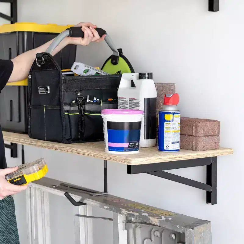 Étagères murales de garage robustes StoreYourBoard, Supports d'étagères murales DIY 30,5 x 122 cm