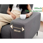 AMERLIFE 89 Canapé moderne 3 places avec assise extra profonde, canapé confortable pour salon