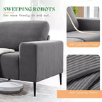 AMERLIFE 89 Canapé moderne 3 places avec assise extra profonde, canapé confortable pour salon