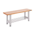 Banc en bois robuste Seville Classics UltraHD 48 po avec plateau en bois, granit